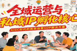 全域运营与私域IP孵化核心，AIGC时代的高效运营SOP解决方案