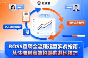 BOSS直聘全流程运营实战指南，从注册到高效招聘的落地技巧
