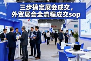 三步搞定展会成交，外贸展会全流程成交sop