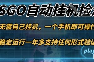 游戏自动挂G捡漏，一个手机即可操作，当天可操作见到结果，新手小白轻松月入1W+【揭秘】