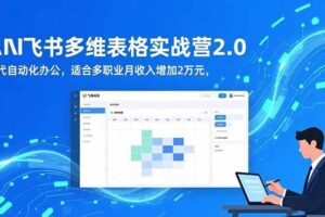 (16587期)AI+飞书多维表格实战营2.0:零代码自动化办公,适合多职业月收入增加2万元